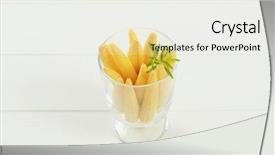  Presentation with sweet corn - Colorful presentation theme enhanced with glass of sweet baby corn backdrop and a  colored foreground