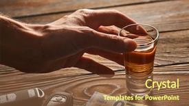  Presentation with car key - Beautiful theme featuring glass of tequila or alcohol backdrop and a tawny brown colored foreground