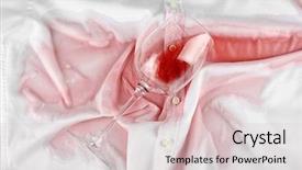  Presentation with vine - Colorful slides enhanced with glass of vine spilled backdrop and a lemonade colored foreground