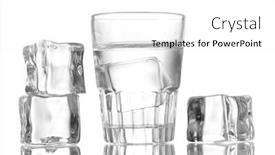  Presentation with vodka - Cool new PPT theme with glass-of-vodka-with-ice backdrop and a white colored foreground