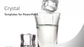  Presentation with vodka - Presentation design featuring glass-of-vodka-with-ice background and a white colored foreground