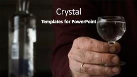  Presentation with vodka - Cool new slides with glass-of-vodka backdrop and a black colored foreground