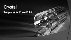  Presentation with water glass - Colorful presentation design enhanced with glass of water on dark backdrop and a black colored foreground