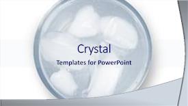  Presentation with kid water glass - Slides enhanced with glass of water with ice background and a sky blue colored foreground