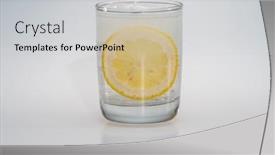  Presentation with water environment - Slides with glass-of-water background and a light gray colored foreground