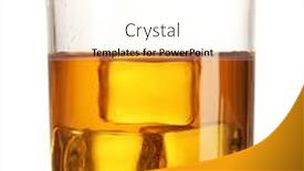  Presentation with whiskey - Presentation having glass-of-whiskey-and-ice background and a cream colored foreground