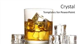  Presentation with whiskey - Presentation theme enhanced with glass-of-whiskey-and-ice background and a white colored foreground