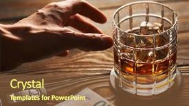  Presentation with car key - Beautiful PPT layouts featuring glass of whiskey or alcohol backdrop and a tawny brown colored foreground