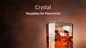  Presentation with whiskey - Theme featuring glass-of-whiskey-with-ice background and a  colored foreground