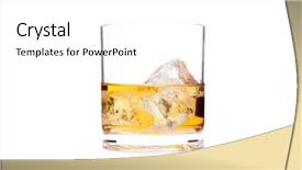  Presentation with whiskey - Beautiful slides featuring glass of whiskey backdrop and a  colored foreground