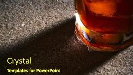  Presentation with whiskey - Cool new PPT theme with glass of whiskey backdrop and a wine colored foreground