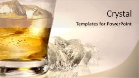  Presentation with whisky - Audience pleasing slides consisting of glass of whiskey backdrop and a lemonade colored foreground