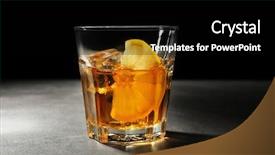  Presentation with whisky - Amazing slides having glass of whisky on dark backdrop and a black colored foreground