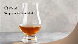  Presentation with brandy - Audience pleasing slide deck consisting of glass-of-whisky-spirit-brandy backdrop and a light gray colored foreground