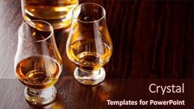 Presentation with brandy - PPT layouts enhanced with glass-of-whisky-spirit-brandy background and a wine colored foreground