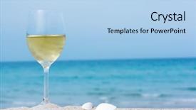 Colorful presentation enhanced with Glass-of-white-wine 