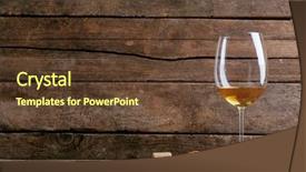  Presentation with unleavened bread grape wine - Beautiful presentation design featuring glass of wine with grape backdrop and a  colored foreground