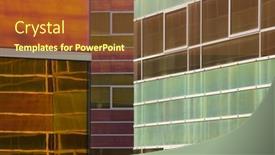  Presentation with building - Presentation with glass-office-building-9 background and a tawny brown colored foreground