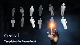  Presentation with mix of people - Amazing theme having glass people symbols mixed media backdrop and a  colored foreground