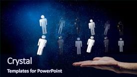  Presentation with glass - PPT layouts featuring glass people symbols mixed media background and a  colored foreground