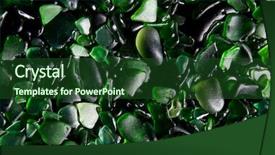  Presentation with sea glass - Beautiful presentation featuring glass pieces polished backdrop and a forest green colored foreground