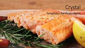  Presentation with fresh avocado - Beautiful presentation theme featuring glass plate over wood backdrop and a  colored foreground