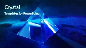  Presentation with prism - PPT layouts having glass prism with intensive light background and a navy blue colored foreground