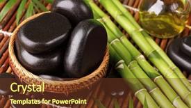  Presentation with detox green smoothies still life - Cool new presentation theme with glass pyramid - spa still life with hot backdrop and a tawny brown colored foreground