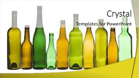  Presentation with colored - Audience pleasing presentation theme consisting of glass recycle - several colored glassworks backdrop and a white colored foreground