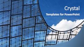  Presentation with stadium - Presentation design enhanced with glass roof of the olympia background and a  colored foreground