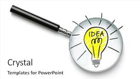  Presentation with good - PPT layouts consisting of searching for a good idea background and a white colored foreground