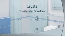  Presentation with toll booth - Audience pleasing presentation theme consisting of glass shower booth and white backdrop and a  colored foreground