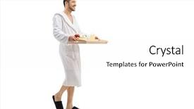  Presentation with slipper - Cool new PPT layouts with glass slipper - full length profile shot backdrop and a white colored foreground