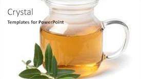  Presentation with olive - Presentation theme with glass-tea-pot-with-dried background and a white colored foreground