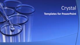  Presentation with substance - Slides with glass-test-tube-with-dropper background and a navy blue colored foreground