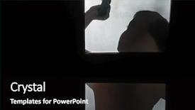  Presentation with shadow - PPT theme consisting of glass window a conceptual abstract background and a black colored foreground