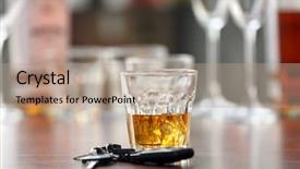  Presentation with drug and alcohol - Cool new presentation theme with glass with alcohol and car backdrop and a coral colored foreground