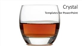  Presentation with brandy - Amazing slide deck having glass with brandy and cognac backdrop and a white colored foreground