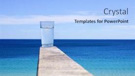  Presentation with crystal - Colorful slide deck enhanced with glass with crystal clear water backdrop and a light blue colored foreground