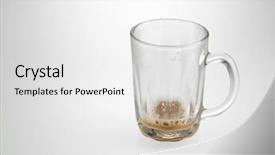  Presentation with milk tea - Amazing presentation theme having glass with little tea with milk or teh tarik in malaysia backdrop and a white colored foreground