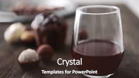  Presentation with chocolate wine - Amazing presentation having glass with red wine backdrop and a wine colored foreground
