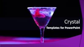  Presentation with black light - Theme consisting of glass-with-water-and-diverse background and a wine colored foreground