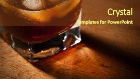  Presentation with whisky - Beautiful presentation theme featuring glasses from whiskey backdrop and a tawny brown colored foreground