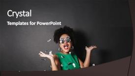  Presentation with wind energy close up portrait - Slide deck with glasses glamour - close up portrait background and a dark gray colored foreground