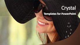  Presentation with girl scouts explorer summer - Colorful slides enhanced with glasses glamour - summer teen girl cheerful backdrop and a black colored foreground