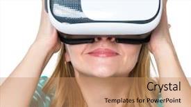  Presentation with movies - Beautiful PPT theme featuring glasses isolated on white background backdrop and a coral colored foreground