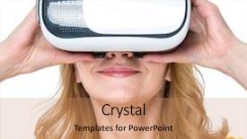  Presentation with movies - Slides consisting of glasses isolated on white background background and a coral colored foreground