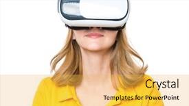  Presentation with movies - Slide deck with glasses isolated on white background background and a yellow colored foreground