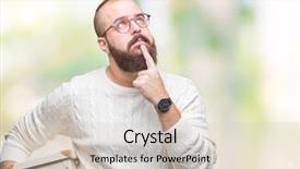  Presentation with glasses - Slides having glasses moving holding moving box background and a soft green colored foreground