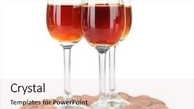  Presentation with liquor - Audience pleasing PPT layouts consisting of glasses of amaretto liquor and roasted almonds isolated on white backdrop and a sky blue colored foreground